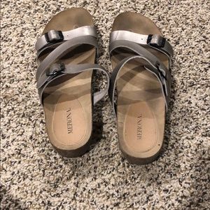 Heeled open toed sandals
